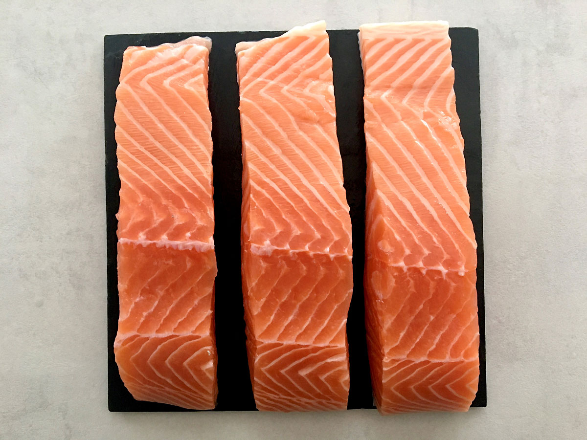 Pavés de saumon frais