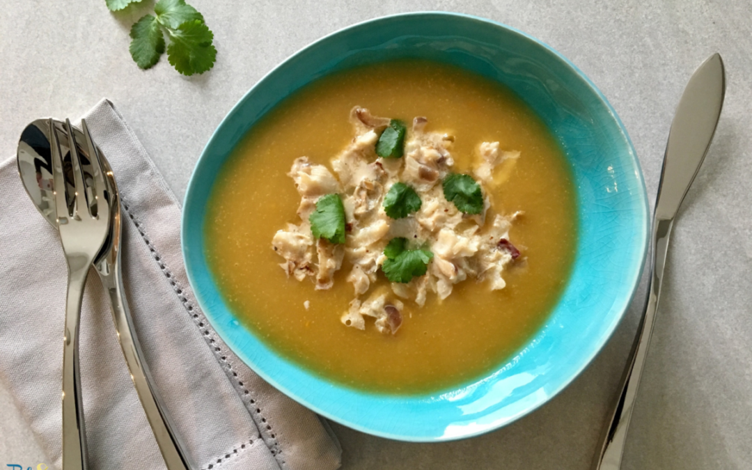 Soupe multi légumes et lieu noir
