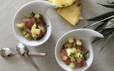 Ceviche de thon ananas céleri