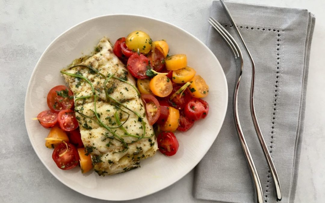 Sébaste, Eglefin ou merlu mariné à la coriandre